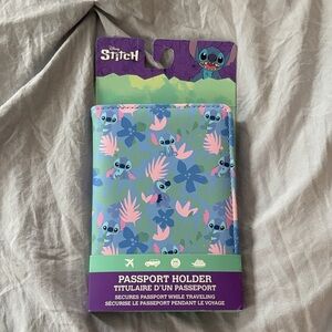 Disney Stitch Light Tropical Passport Case Holder NWT
